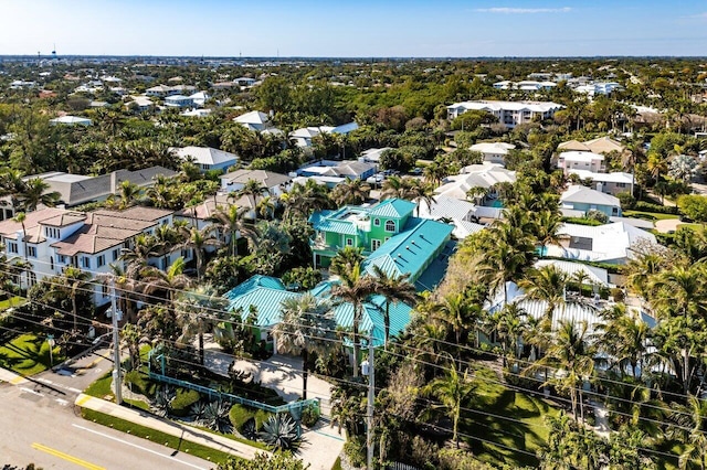 aerial view featuring a residential view