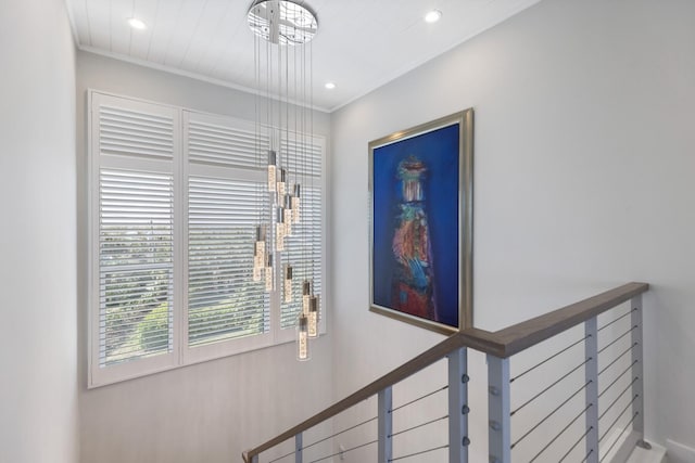 interior space featuring recessed lighting