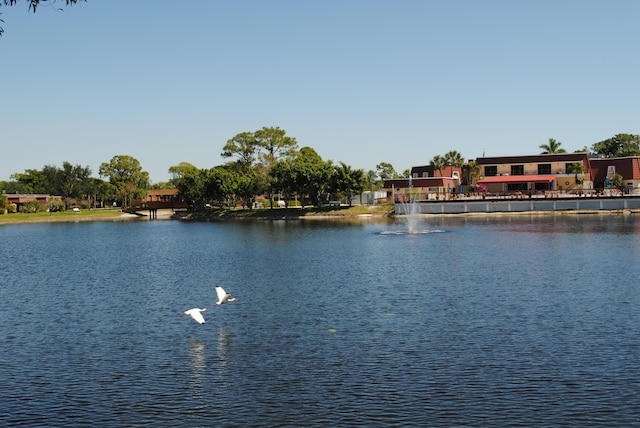 view of water feature