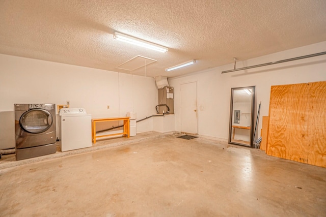 garage featuring separate washer and dryer