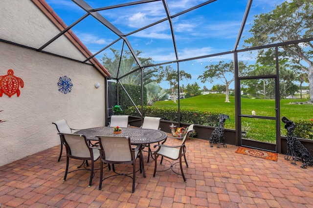 view of sunroom / solarium