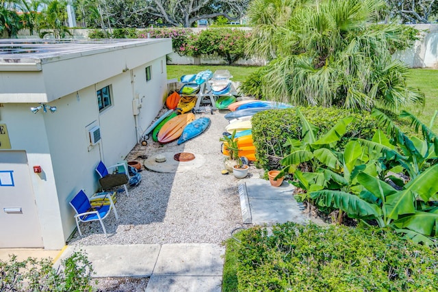 view of yard with a patio area