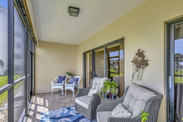 sunroom featuring plenty of natural light