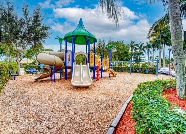 view of jungle gym