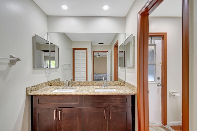 bathroom with vanity