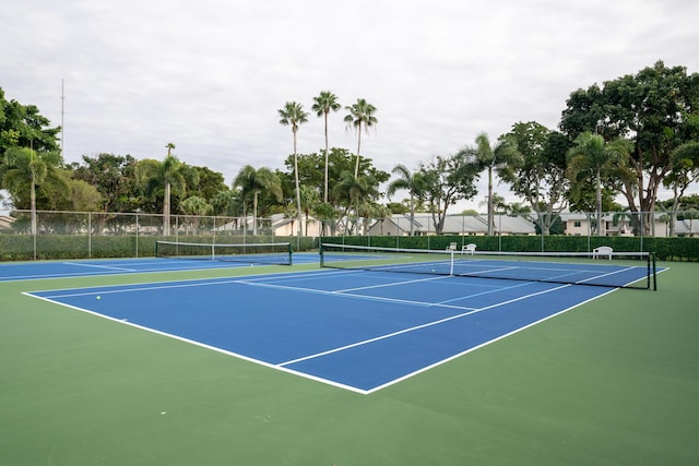 view of tennis court