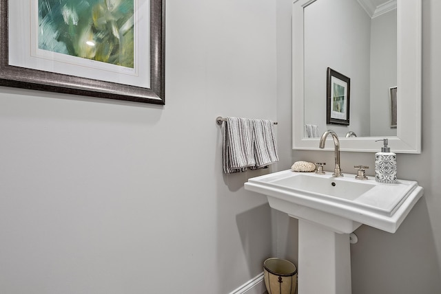 bathroom with a sink