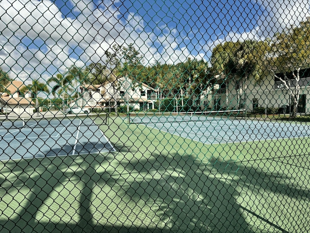 view of tennis court