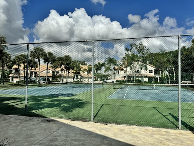 view of tennis court