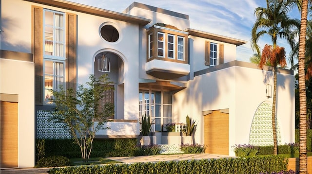 view of front of house with stucco siding