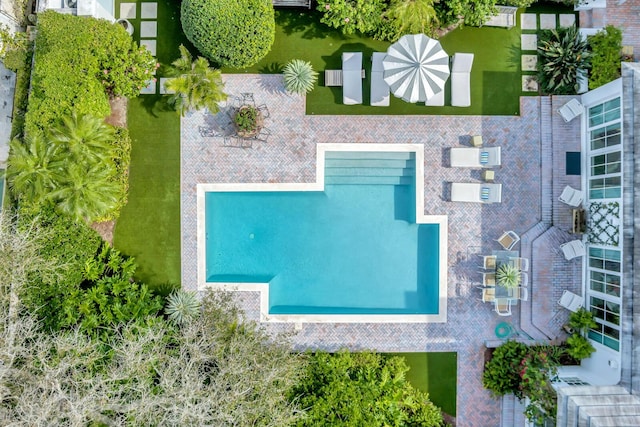 birds eye view of property