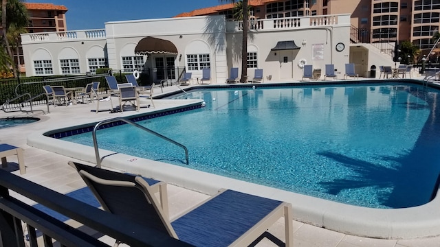 view of pool with a patio