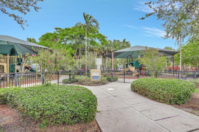 view of home's community featuring a playground