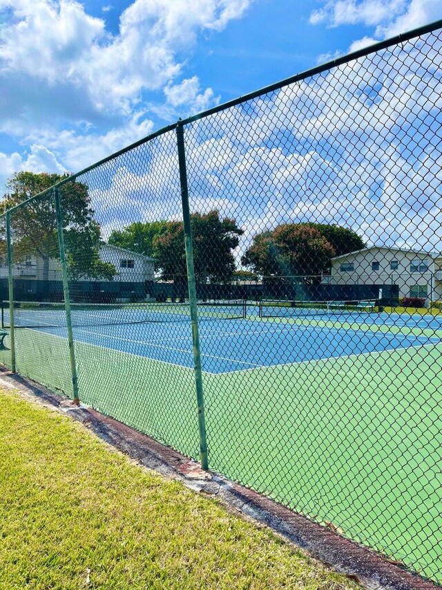 view of tennis court