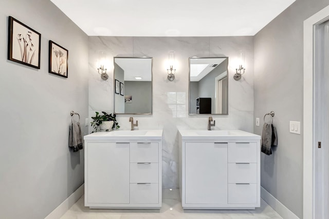 bathroom featuring vanity