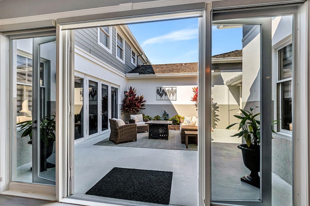 doorway with a wealth of natural light