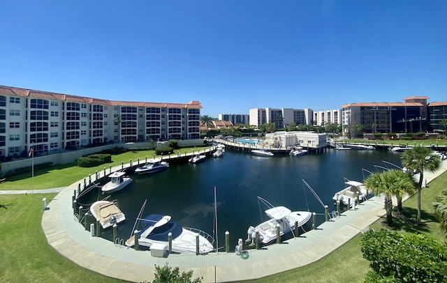 view of water feature