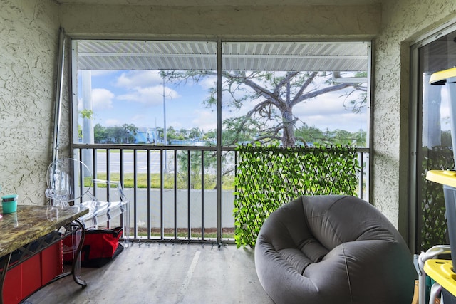 sunroom featuring a wealth of natural light