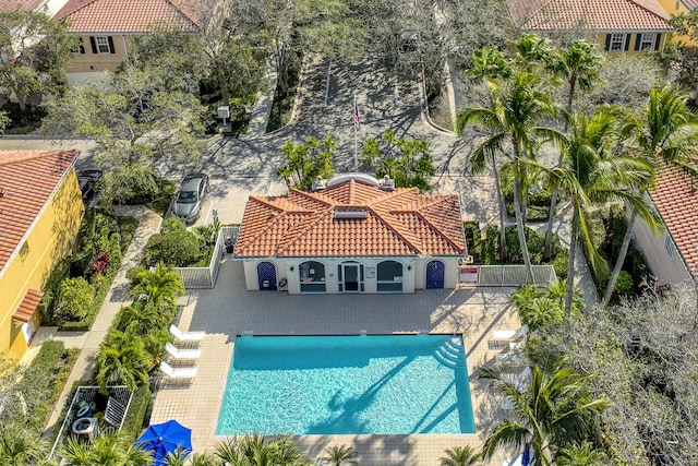 birds eye view of property