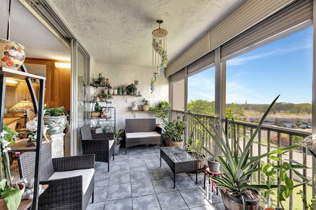 view of sunroom