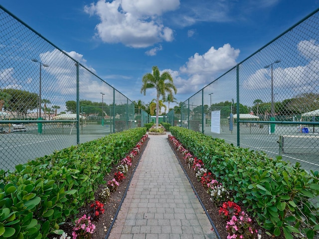 view of sport court