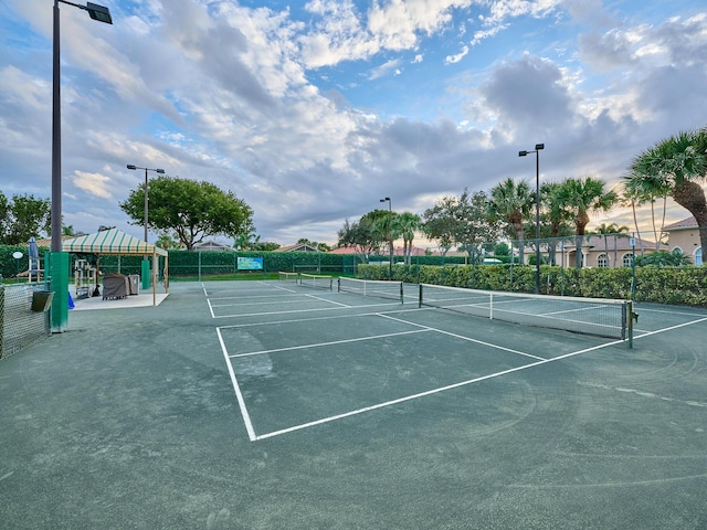 view of tennis court