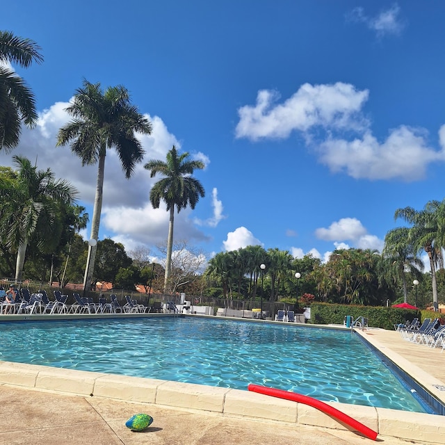 view of pool