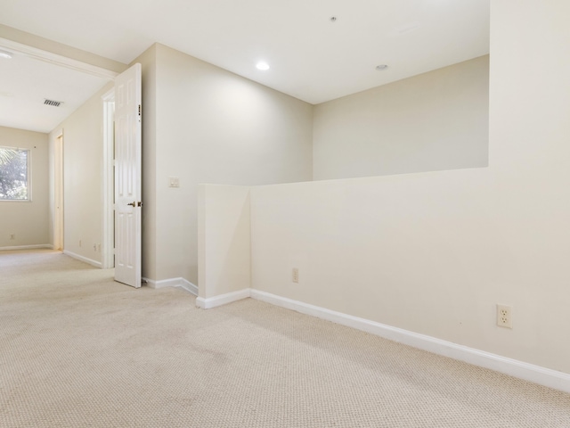 view of carpeted empty room