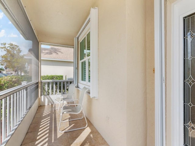 view of balcony