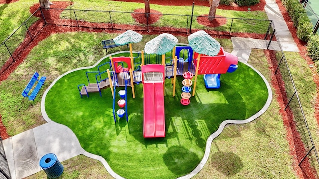 view of play area