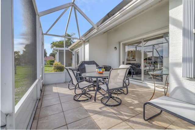 view of sunroom / solarium