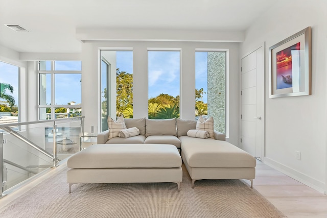 view of sunroom / solarium