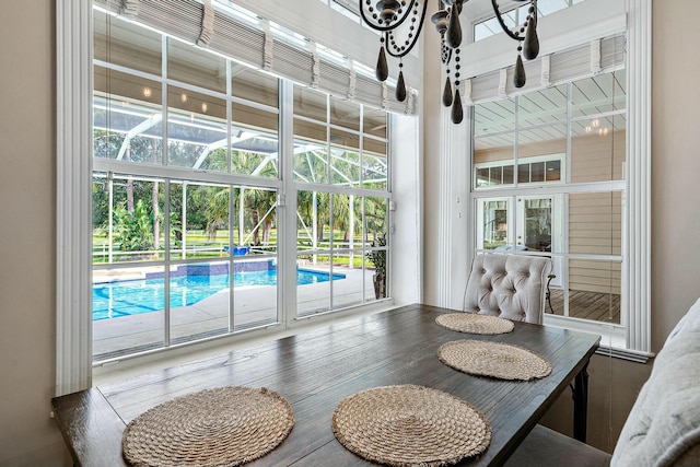 view of dining space