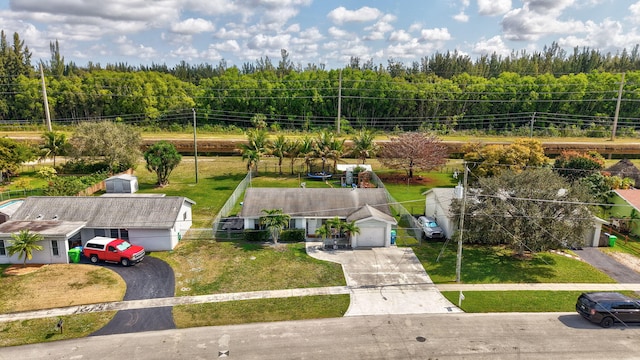 birds eye view of property