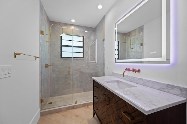 2578 Players Ct, Wellington, FL 33414 - bathroom with vanity and walk in shower