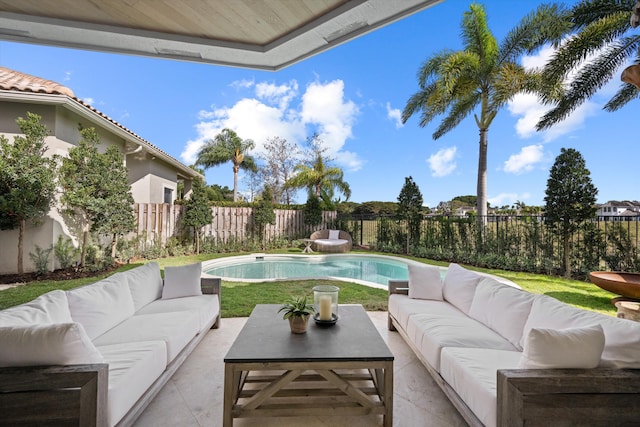 2578 Players Ct, Wellington, FL 33414 - view of swimming pool featuring outdoor lounge area and a patio area