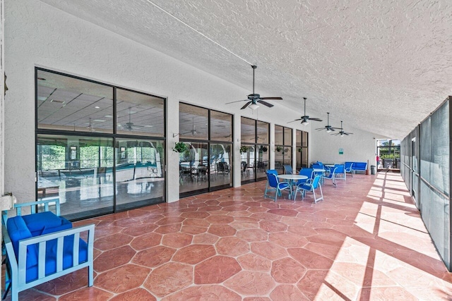 view of patio / terrace with ceiling fan