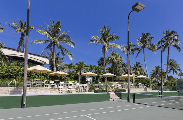 view of tennis court