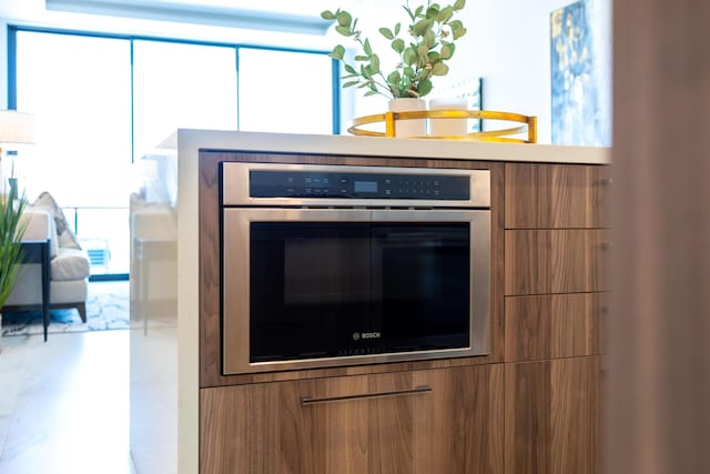 room details featuring stainless steel oven