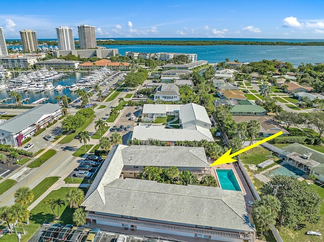 148 Yacht Club Dr Unit 12, North Palm Beach, FL 33408 - bird's eye view of a nearby body of water and numerous boat docks