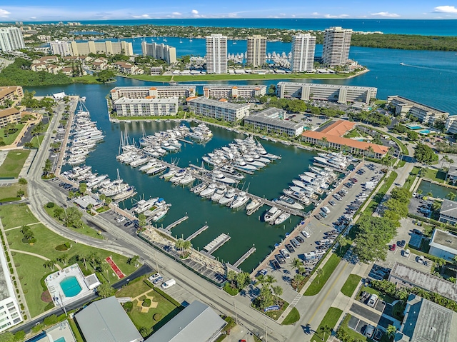 148 Yacht Club Dr Unit 12, North Palm Beach, FL 33408 - view of urban area featuring a marina and a large body of water