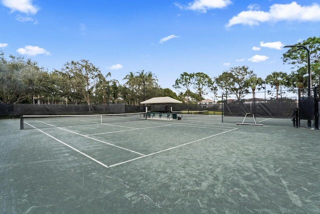 view of tennis court