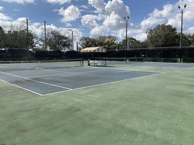 view of sport court