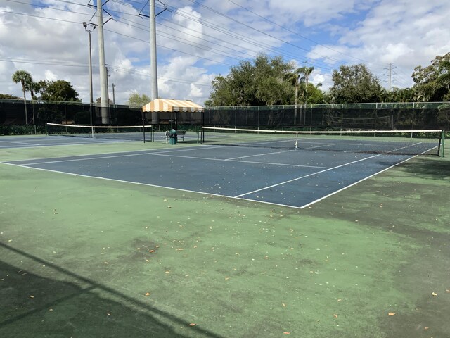 view of tennis court