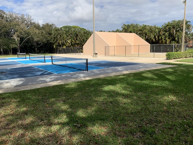 view of tennis court