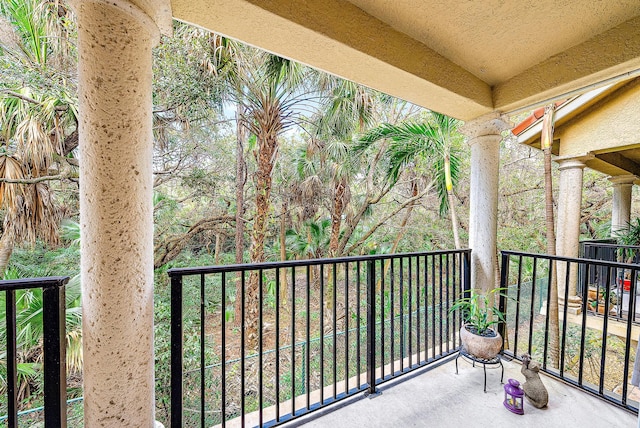 view of balcony