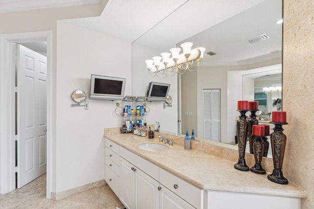 bathroom featuring vanity