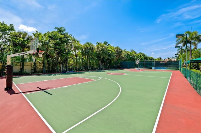 view of sport court