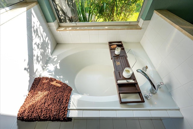 room details with tiled bath