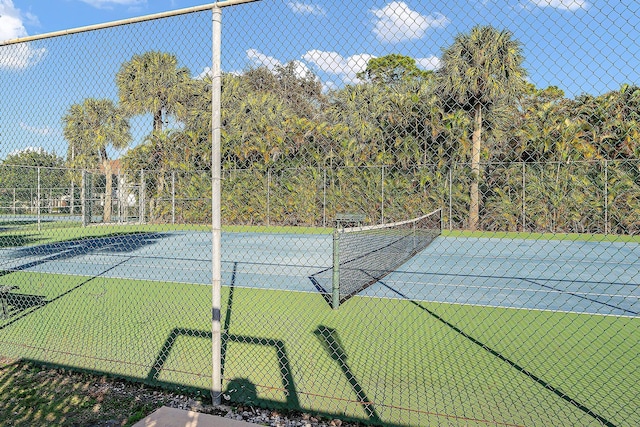 view of sport court